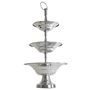 Etagere Aluminium poliert 32x60cm 3 Etagen Servierteller Servierst�nder Etager