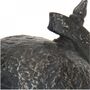 Dekoration Globus in schwarz auf Fu� ca. 12cm antikfinish Erdkugel
