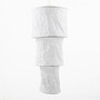 Papierlampe weiss 25x54cm 3Stufen Papierleuchte Reispapier Lampenschirm Lampion