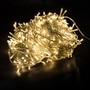 LED Lichterkette warmwei� 400er Weihnachten Kabel transparent innen & au�en