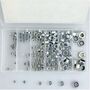 Muttern 195 Teile Set M3-M10 selbstsichernd Sechskantmuttern Sortiment