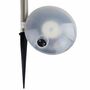 Solarlampe Wegbeleuchtung 3LED silber solar Solarleuchte rostfrei Lampe Leuchte
