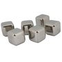 6 Edelstahl Eisw�rfel K�hlsteine 6St�ck wiederverwendbar Whisky Ice-Cubes Set