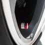 Ventilkappen rot silber 5St�ck Aluminium 17mm Ventilverschl�sse Auto Tuning