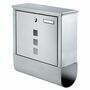 Briefkasten Edelstahl 31x10,5x33,5cm gro�es Postfach Zeitungsfach 2 Schl�ssel