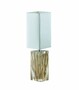 Tischlampe Bamboo Nachttischlampe 13x13x49,2cm Tischleuchte Leseleuchte 