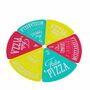 Pizzateller 6teilig bunt Melamine Pizzast�cke Pizza Pizzast�ck Teller eckig