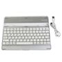 Bluetooth Tastatur Aluminium f�r iPad 2 und 3 Schutzh�lle Mobil Keyboard QWERTY