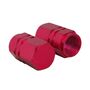 Sechskant Ventilkappen 5Stk. Aluminium rot Ventilverschl�sse Auto Tuning Styling