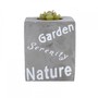 Kerzenst�nder Beton inkl. Teelichter Nature, Garden Serenity Nature, Luck