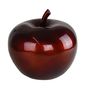 Designobjekt Skulptur Apfel 26x25cm Polyresin Kupfer metallic gl�nzend Dekoapfel