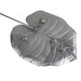 Dekoschale Blatt Aluminium poliert Reshan / Monstera Wandschmuck Dekoration