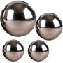 Edelstahlkugel Set gl�nzend 10/15/20cm Gartenkugel Dekokugel Edelstahl