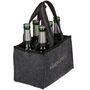 Filztasche M�nnerhandtasche Biertasche 6 Flaschen anthrazit Flaschentr�ger Bier