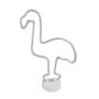 Leuchtfigur Flamingo wei� Leuchtdeko Dekofigur 42cm Dekolicht Dekoleuchte rosa