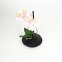 Orchidee Melaminschale H�he 30cm rosa Kunststoff Dekopflanze