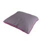 Kissen 40x40cm uni pink, t�rkis, gr�n oder grau mit Paspel Dekokissen Zierkissen