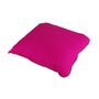 Kissen 40x40cm uni pink, t�rkis, gr�n oder grau mit Paspel Dekokissen Zierkissen