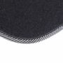 Fu�matten 4-tlg Autoteppich Alu-Look grau umrandet Textil Fu�raum Versch�nerung