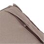 Dekokissen in dunkelbraun Lederoptik ca. 50 x 30 cm Textil Zierkissen 