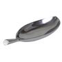 Dekoschale Leaf Aluminium poliert 36x13x5,5 cm Tablett Schale oval Teller Deko