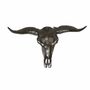 Casablanca - Wandobjekt B�ffel Aluminium vernickelt schwarz/anthrazit zum H�ngen
