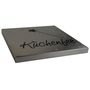 Wandschild K�chenfee 25x25cm aus Edelstahl Wanddeko Wandbild K�chenausstattung