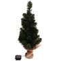 Weihnachtsbaum k�nstlich gr�n 60cm LED Jutesack Christbaum Weihnachtslicht Timer