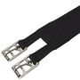 Sattelgurt schwarz gepolstert Kurzgurt Langgurt 35-165cm Metall Rollschnallen