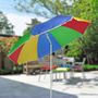 Strandschirm 160cm knickbar Sonnenschirm Regenbogenfarben bunt mit 8 Rippen
