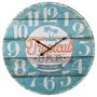 Tropical Bar Wanduhr 58cm runde Analoge Wand Uhr Retro Shabby Batteriebetrieben 