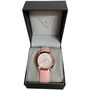 Guess Damen Armbanduhr Modell Wonderlust W1065L1 in rosa pink mit Steinchen
