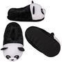 Panda Kuschel Hausschuhe schwarz/wei� Gr. 31 - 42 Fun Kinderhausschuhe
