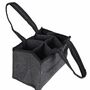 Filztasche Herren Handtasche Biertasche 6 F�cher anthrazit Filz Herrenhandtasche