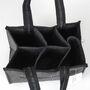 Filztasche Herren Handtasche Biertasche 6 F�cher anthrazit Filz Herrenhandtasche