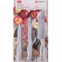 Alpina K�chenmesser Set 3tlg. 18,5/22,5/26 cm Edelstahl Messer Schneidemesser 
