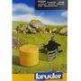Bruder 02332 Zubeh�r Ballengreifzange mit Rundballen f�r Traktor, Hoflader 