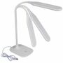 Schreibtischleuchte 40cm wei� mit 3W LED Touch-Knopf USB Kabel mit flexiblem Arm