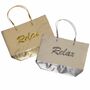Shopper Einkaufstasche silber oder gold 50x36cm Einkaufsshopper Tragetasche