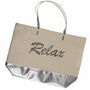 Shopper Einkaufstasche silber oder gold 50x36cm Einkaufsshopper Tragetasche