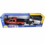 Bruder 02501 Dodge RAM 2500 Power Wagon Pickup rot mit Pferdeanh�nger + 1 Pferd 