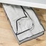 Unterbettkommode 102x45x15cm PEVA grau/schwarz Aufbewahrung mit Rei�verschluss 