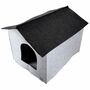 Filz Hundehtte in grau Filzhhle Hund Katze Filzhaus 44x40x49cm faltbar 