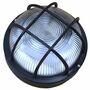 Deckenleuchte 20cm Rund Schwarz E27 Kellerleuchte 40W Bully Lampe Leuchte 230V 