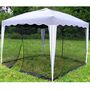 Fliegengitter Seitenteile f�r Pavillon 3 x 3 m Insektenschutz mit Rei�verschlu�