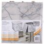 Aufbewahrungsbox faltbar 31x31x31cm mit Deckel und Griffen Marmor Optik Faltbox