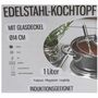 Edelstahl Kochtopf mit Glasdeckel 1,0 bis 5,2 Liter Suppentopf Induktion