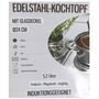 Edelstahl Kochtopf mit Glasdeckel 1,0 bis 5,2 Liter Suppentopf Induktion