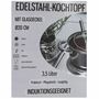 Edelstahl Kochtopf Set 4tlg. mit Glasdeckel 1,0 - 5,2 Liter Suppentopf Induktion