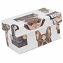 Geschenkbox Aufbewahrungsbox Schachtel mit Hundemotiv ineinander stapelbar stabil